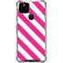 Pink and White Geometric Stripes Pixel Cases